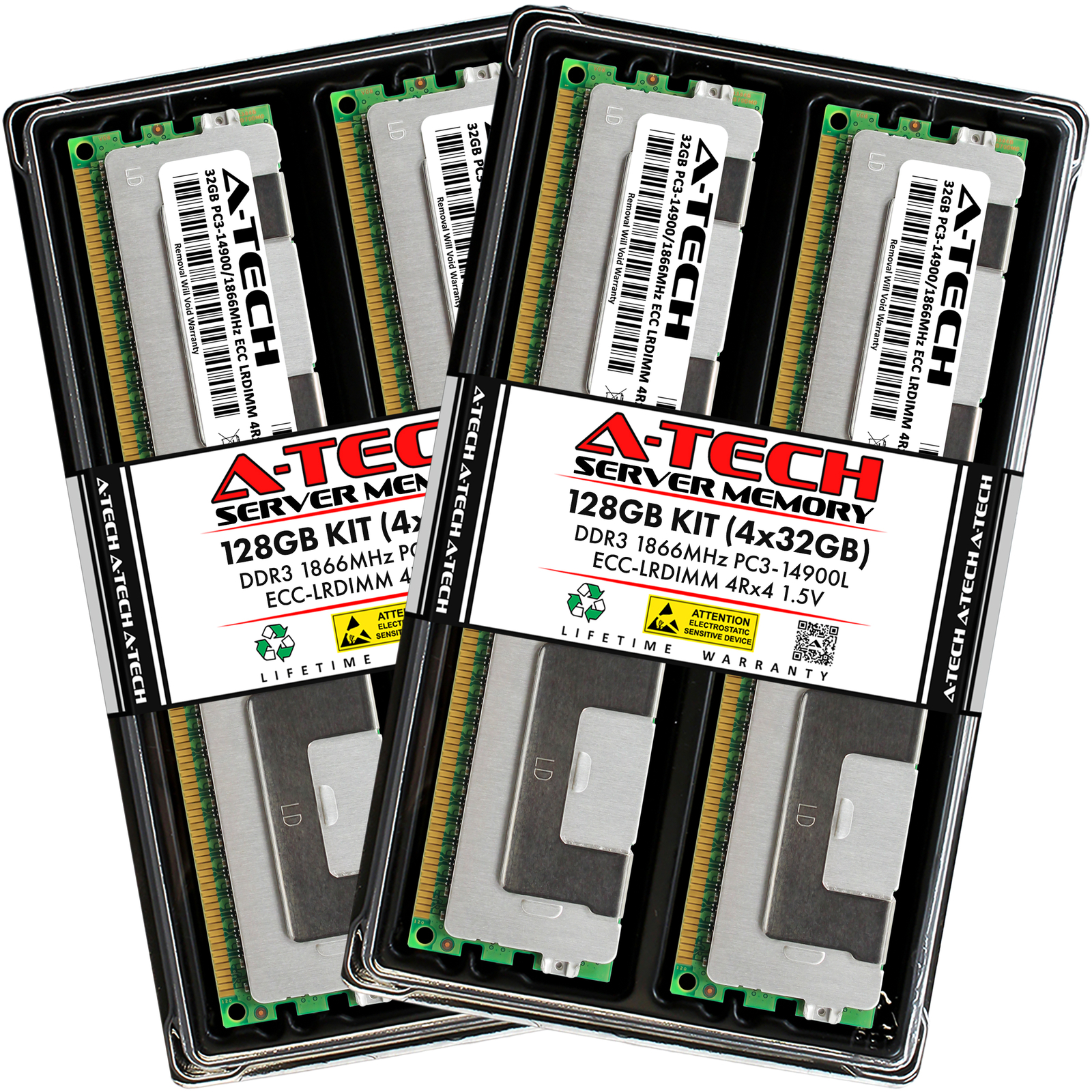 128GB 4x 32GB PC3-14900L LRDIMM Dell PowerEdge T620 R820 R420 T320 Memory RAM