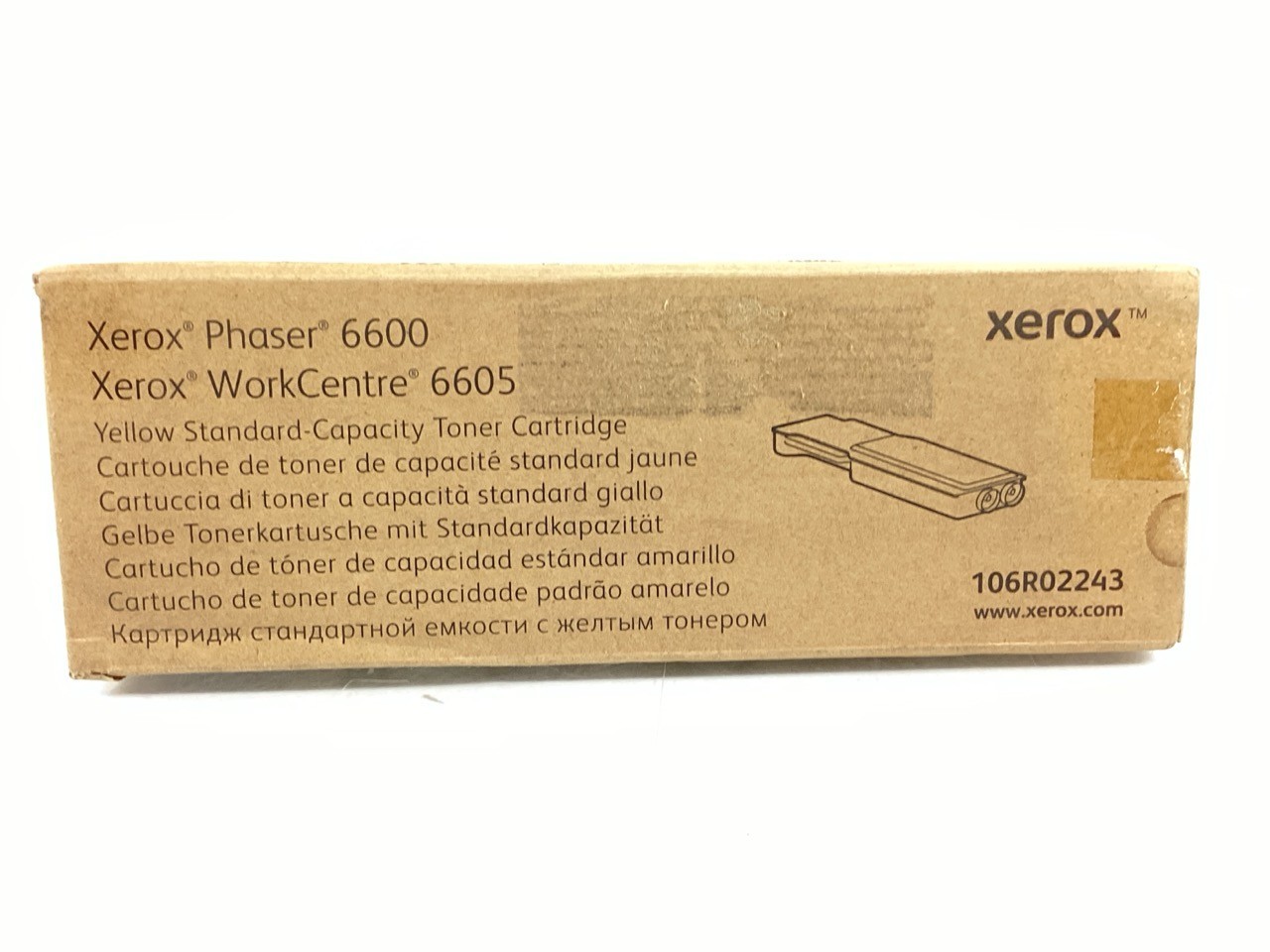 Xerox ORIGINAL 106R02243 Toner, 2000 Page-Yield, Yellow