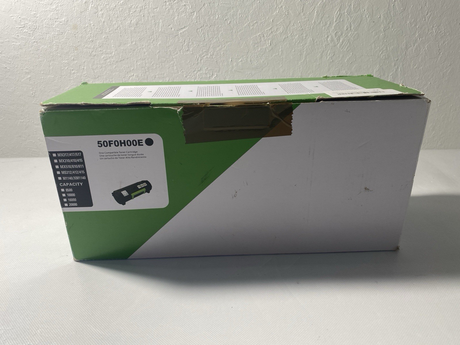 50F0H00E Black Toner Cartridge Lexmark MS310 MS410 MS415 (1 pack) 1500 Capacity