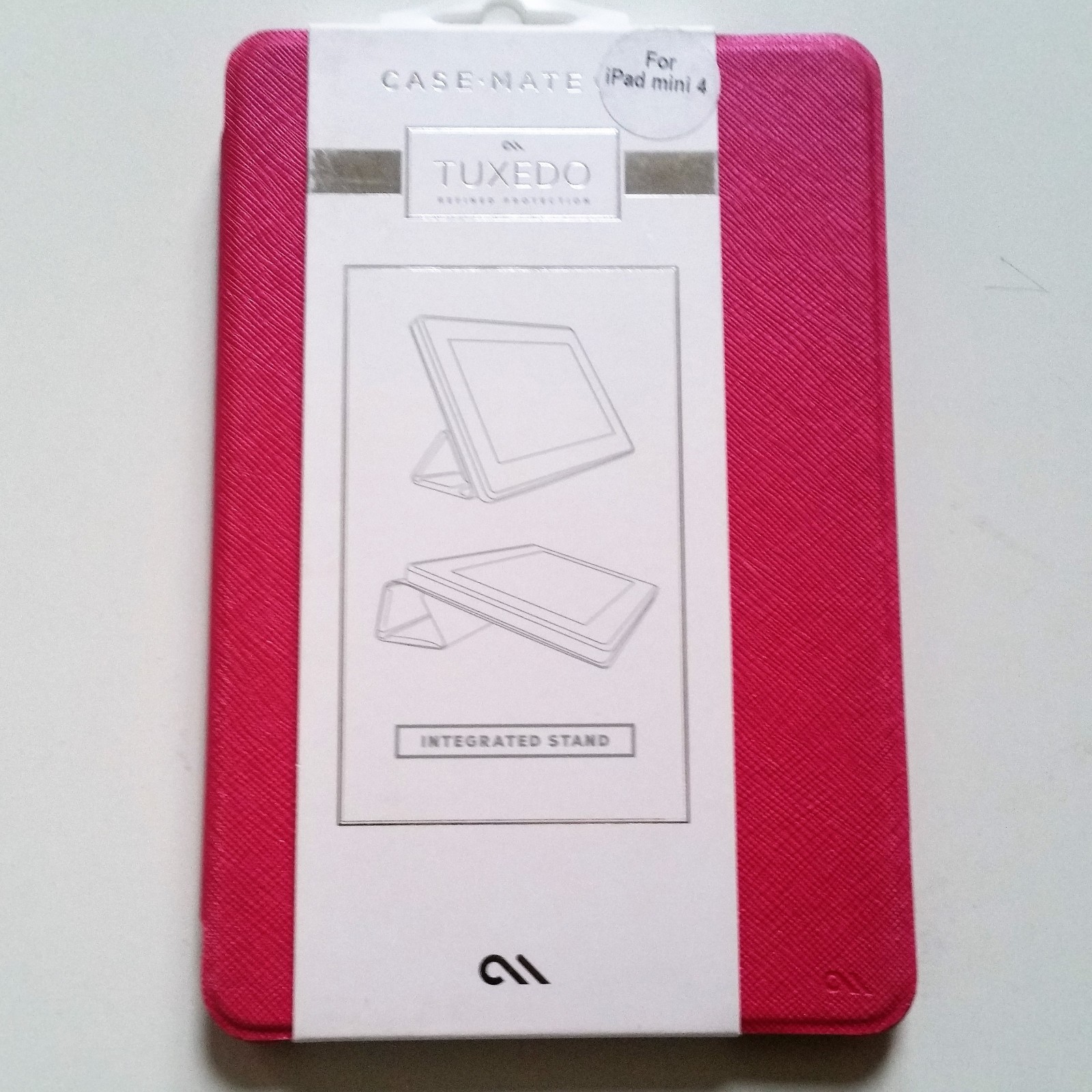 Case-Mate Tuxedo Folio Ultra Slim Protection Case iPad Mini 4 Pink Brand New 