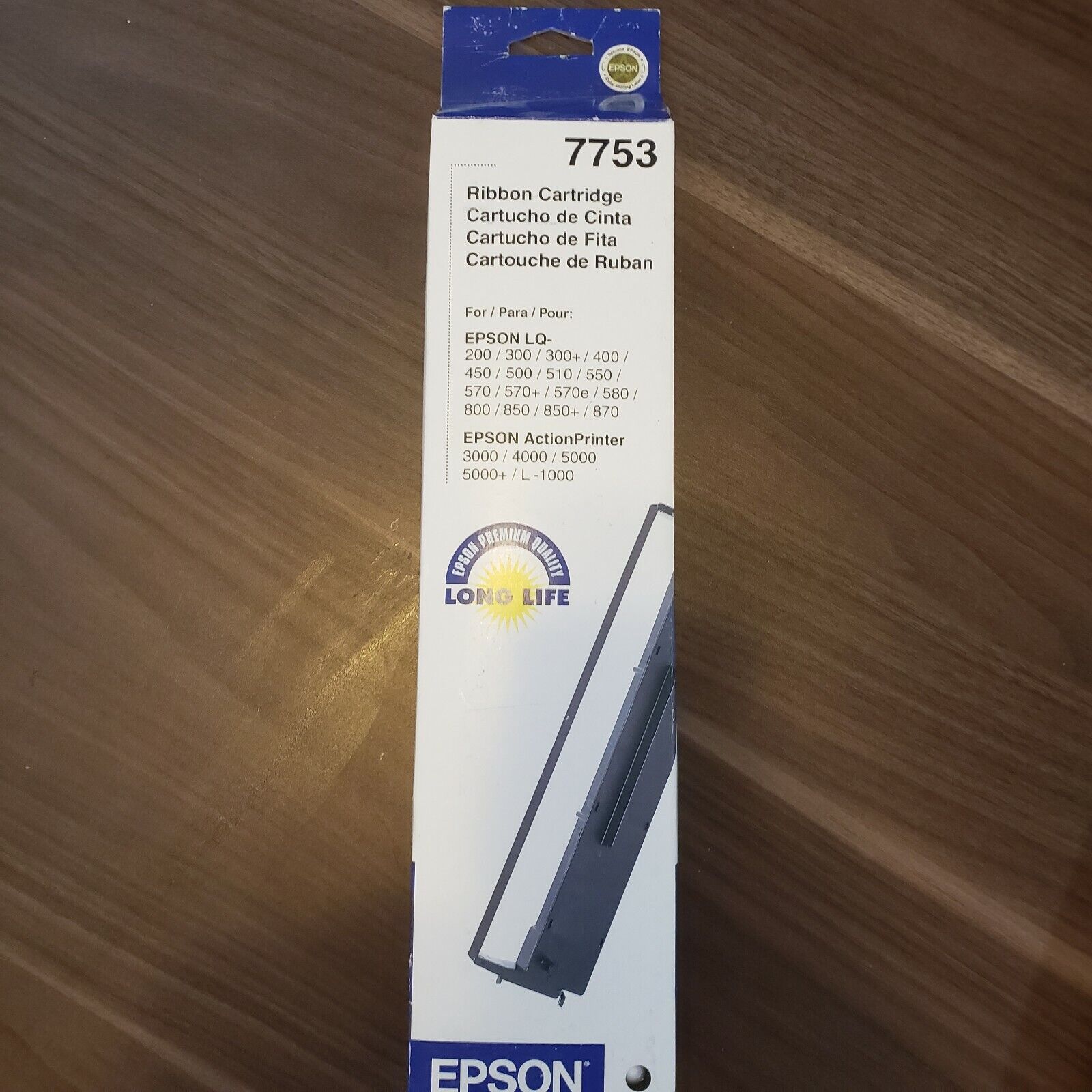 Epson 7753 Ribbon Cartridge Ink, Sealed