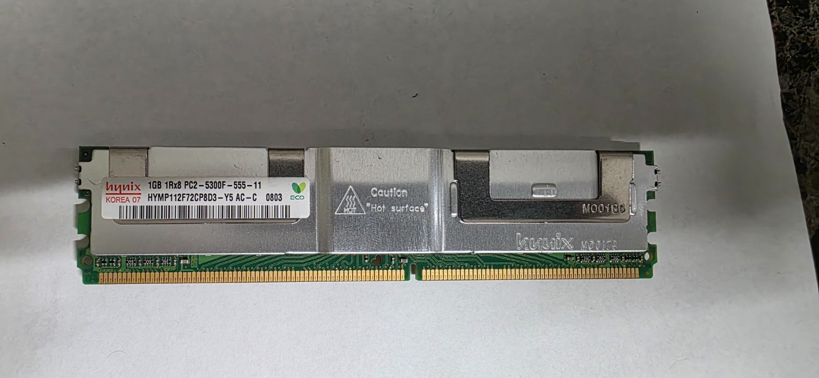 HP 398706-051 Micron MT18HTF12872FDY-667B5E3 PC2-5300F-555-11-B0 1GB Server RAM