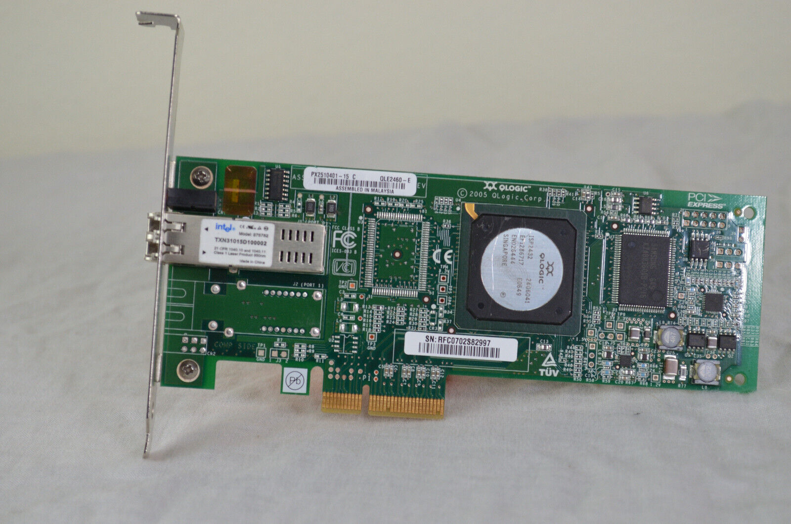 QLogic QLE2460-E 4Gb/s PCI-e Fibre Channel HBA Card PX2510401-56 TXN31015D100002