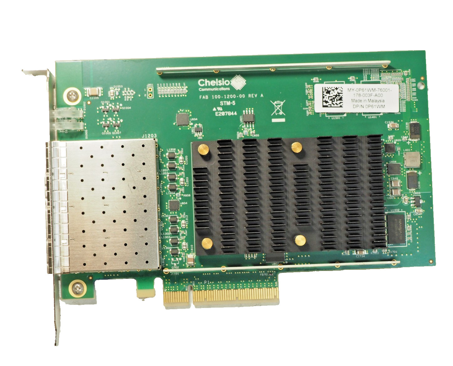 DELL P61WM Chelsio T540-CR 10GB PCIE 4-Port Fiber Adapter NEW