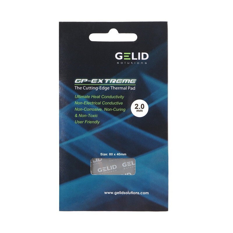 Gelid GP-Extreme Silicon Thermal Pad 12W/mK 85x40x2mm for CPU GPU PS XBOX Laptop