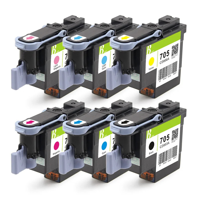 High quality 705 Printhead Print Head for HP 5100 Printer 6pc/set