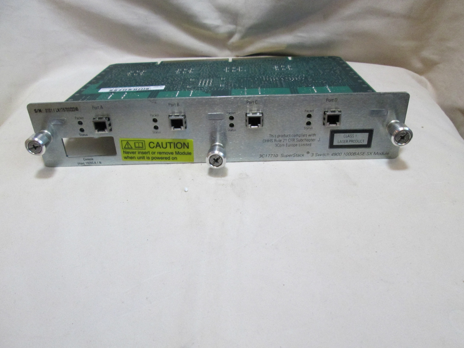 3Com SuperStack 3C17710 - 3 Switch 4900 1000 Base-SX Module Fiber Ethernet 