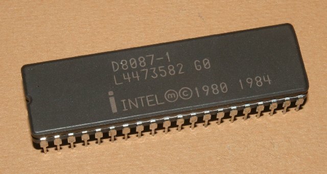 8087 Math Co-processor (up to 10MHz)