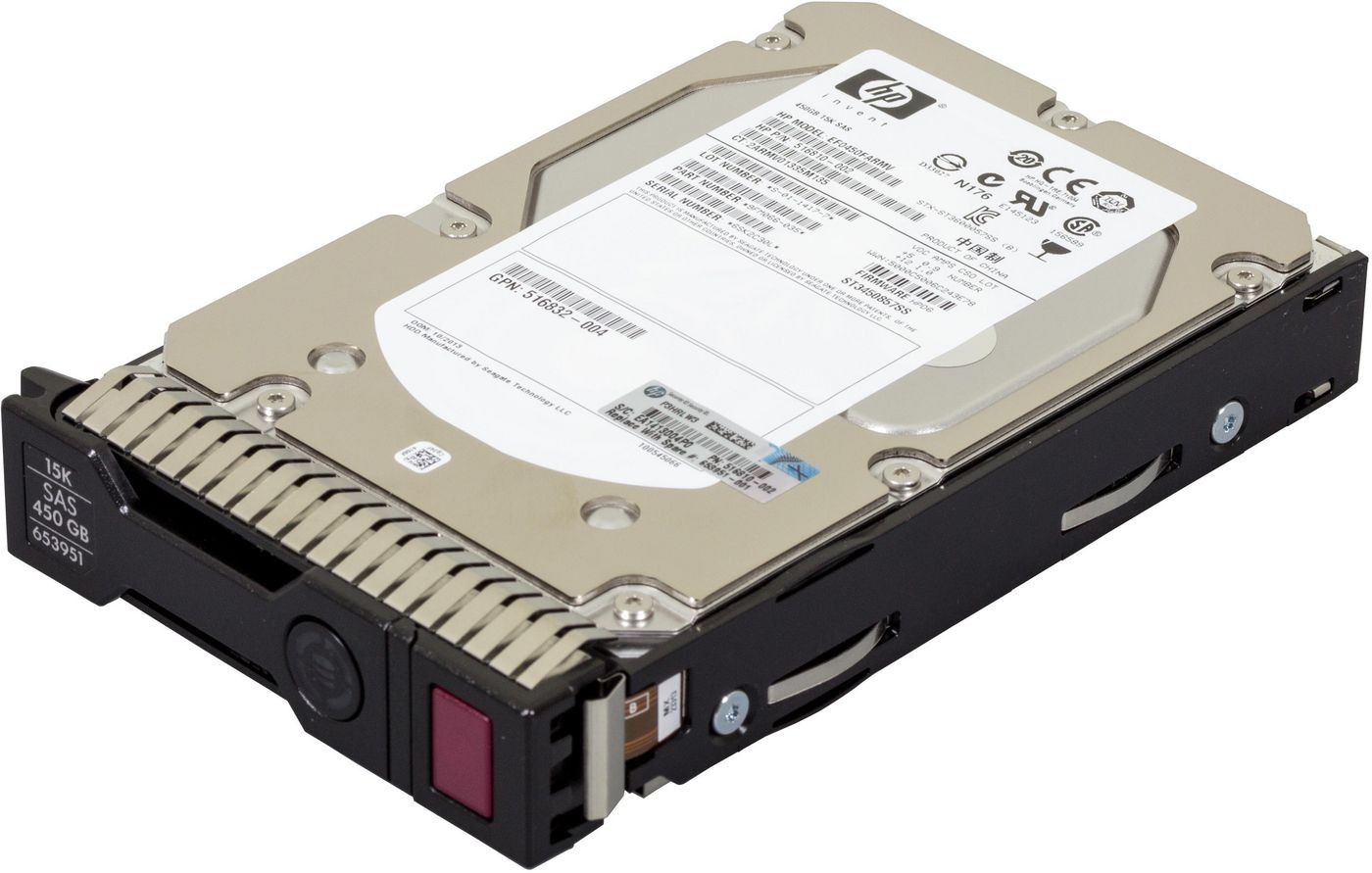 HP 653951-001 652615-B21 450GB 6G SAS 15K 3.5in SC ENT 653951-001, 3.5, 450 ~E~