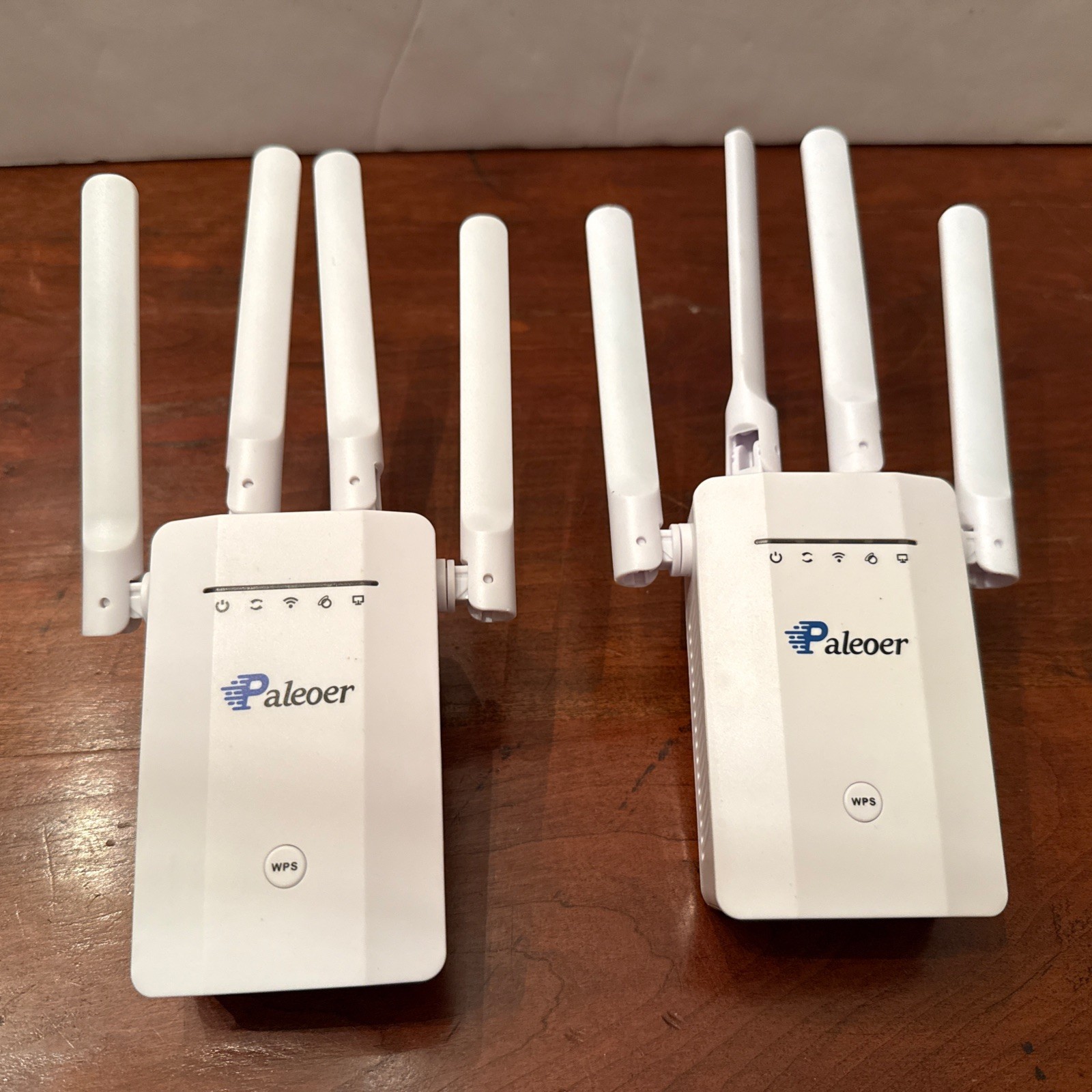 2x Two Paleoer 300M WiFi Range Extender RPT-004 2.4 GHz