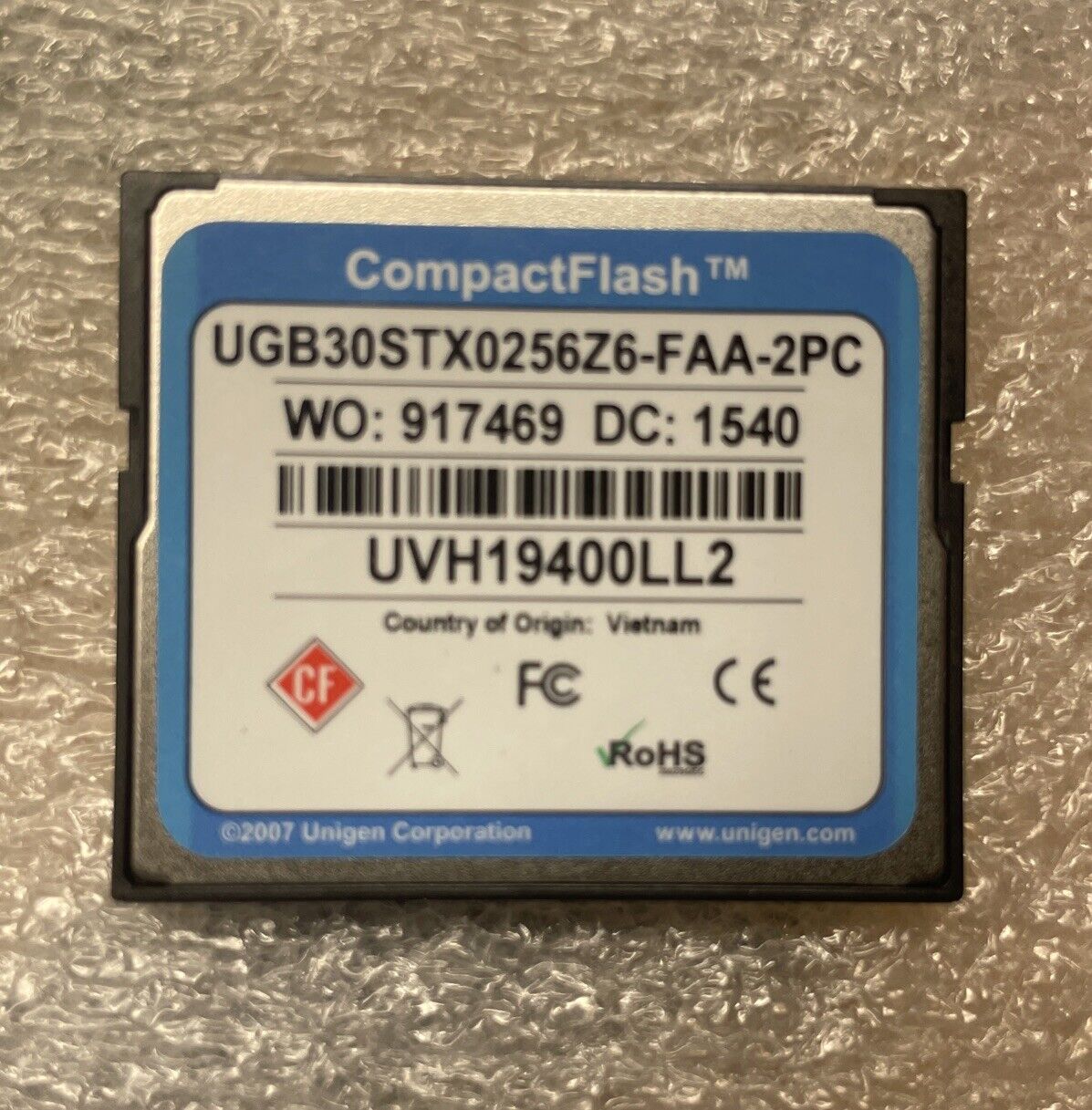 Genuine Cisco 256 MB CF Compact Flash Memory Card