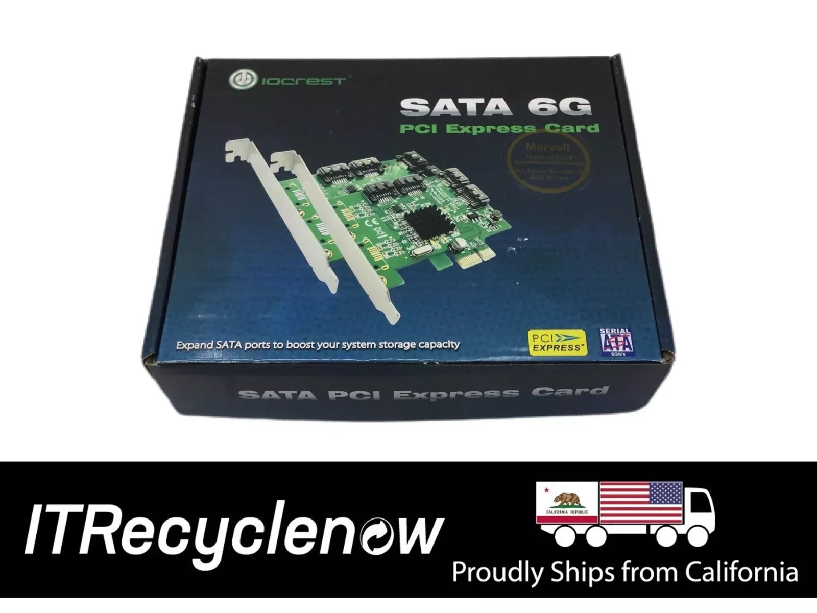 New IOCrest SI-PEX40064 PCI-Express 2.0 4 SATA III 6.0Gb/s Ports Controller Card