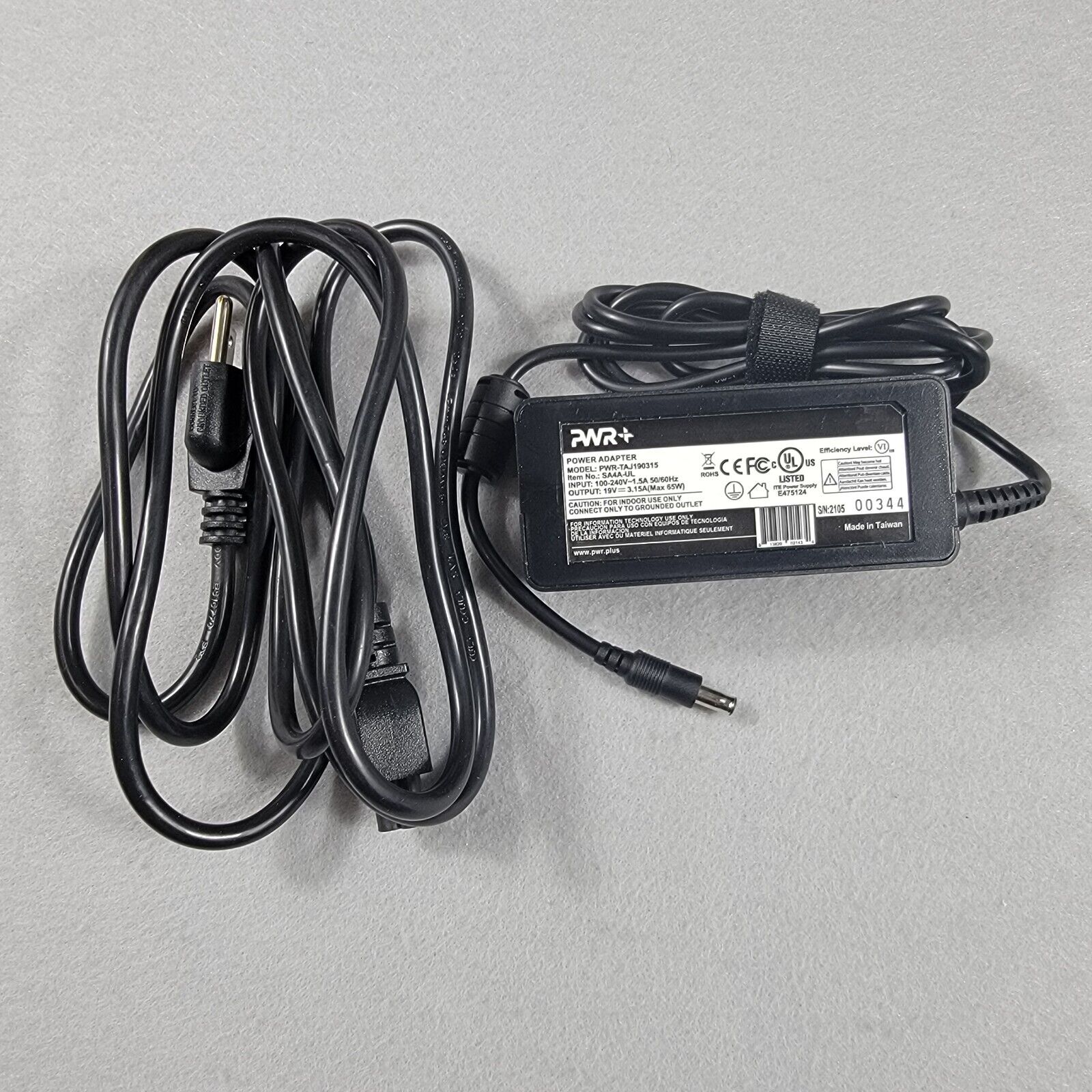 PWR+ SA4A-UL Samsung Laptop Charger AC Power Adapter 19V 3.15A 60W