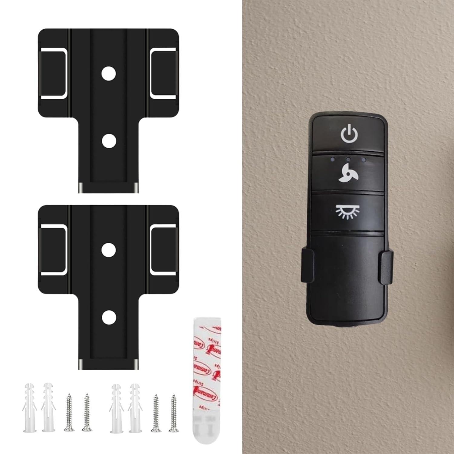 2PCS Fan Remote Holder Wall Mount for Hampton Bay Home Decorators Collectio