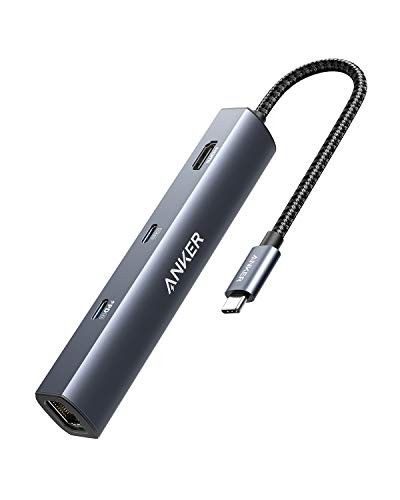 Anker 6-in-1 USB C Hub with Ethernet, HDMI, 65W PD for MacBook, iPad Pro