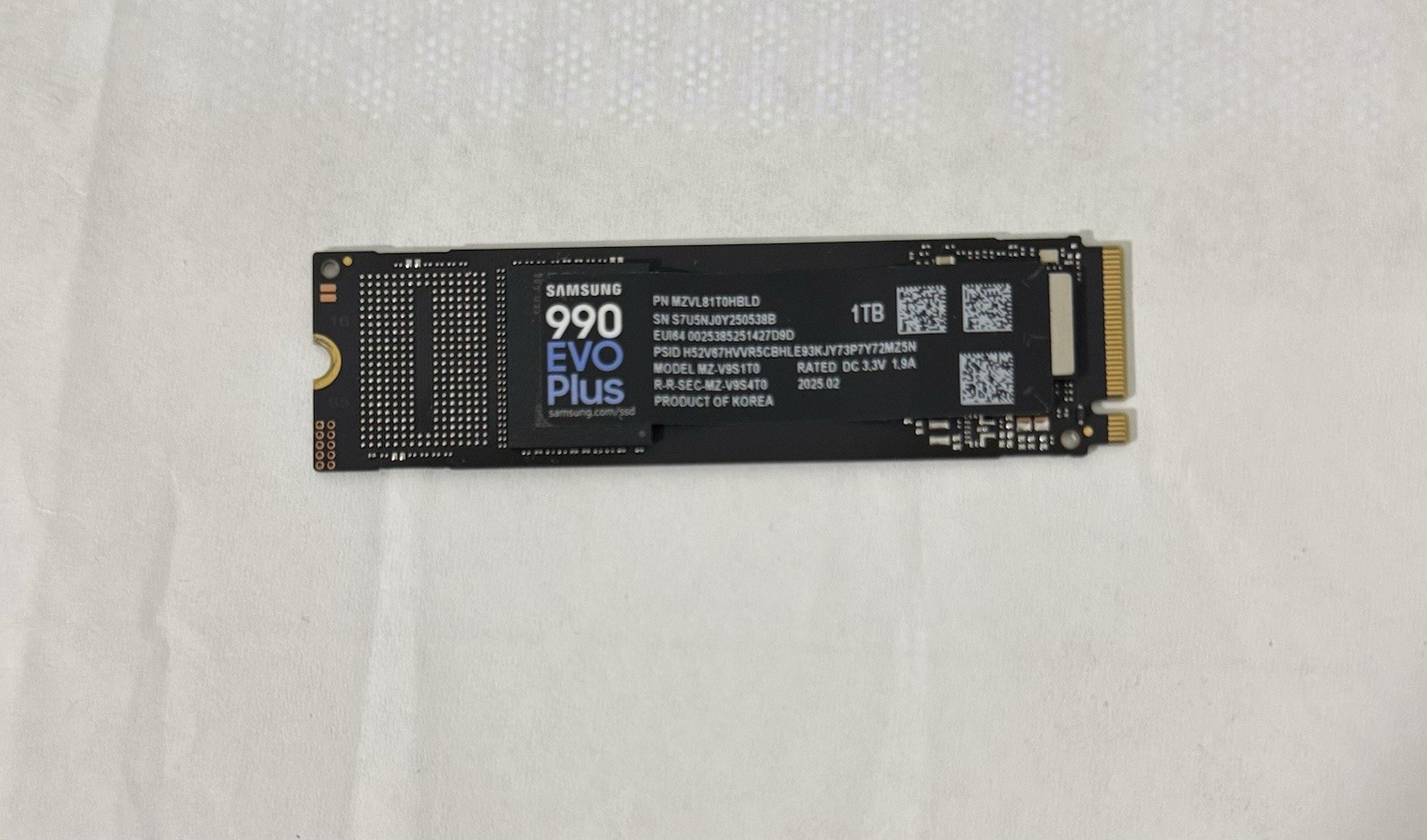 Samsung 990 EVO Plus 1TB NVMe M.2 PCIe Gen 4.0/5.0 2280 SSD
