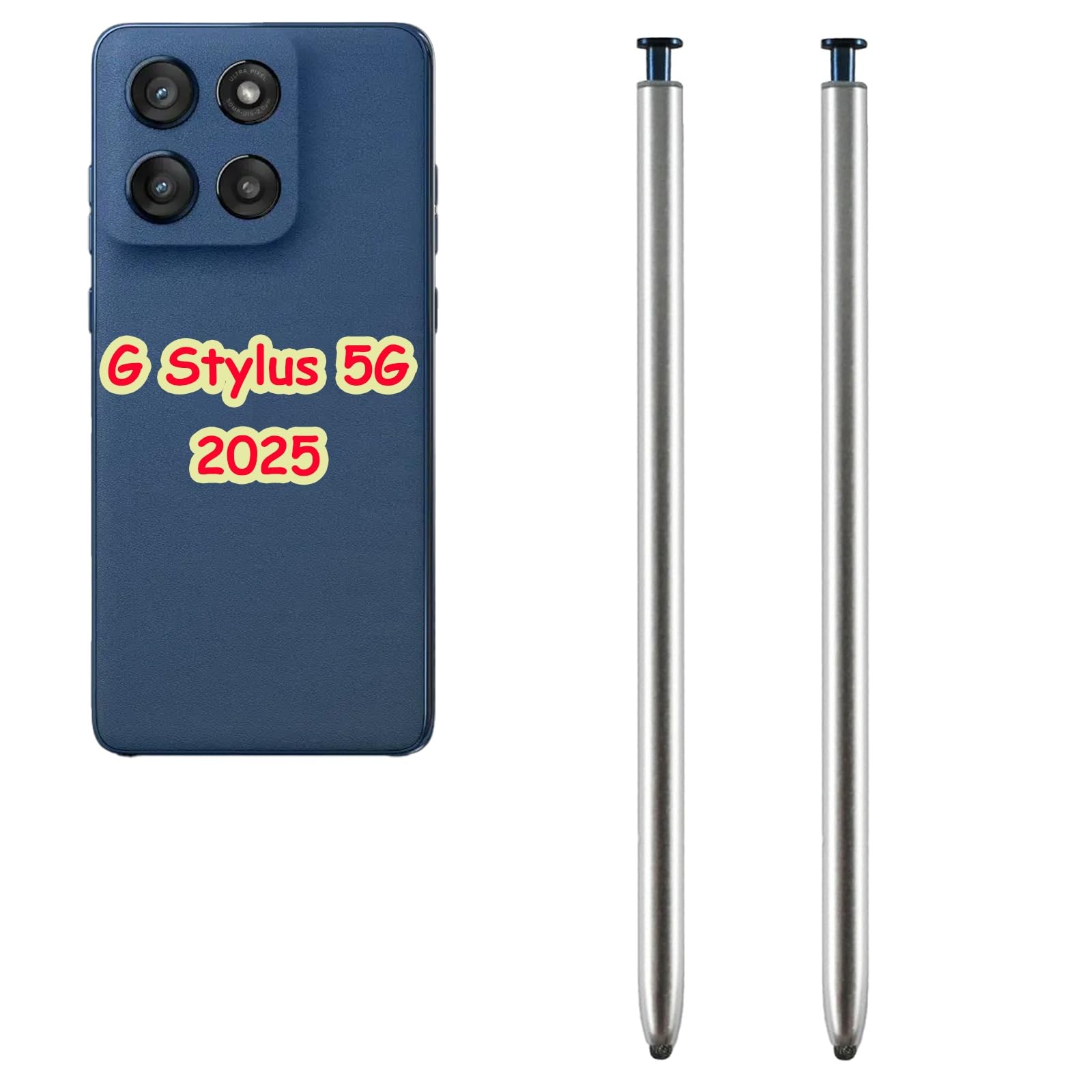 2 Pack G Stylus 5G 2025 Pen Replacement for Moto G Gibraltar Sea 