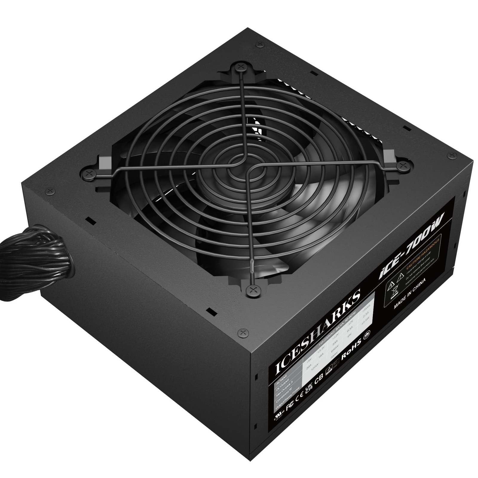 Game 700W Power Supply PC PSU, 115-230 Voltage PFC Switch Power Protection.