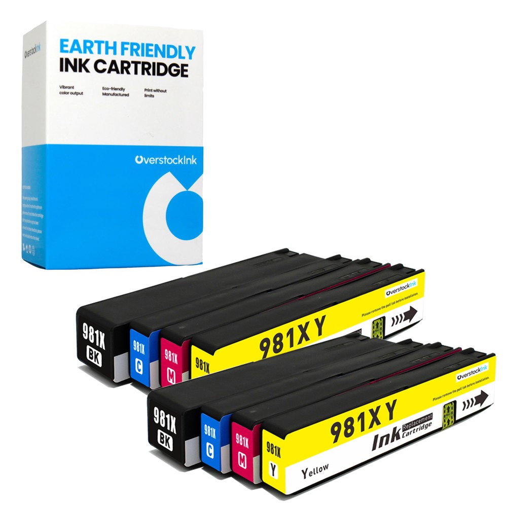 8-Pack OSI Compatible 981X Ink Combo fits HP PageWide Enterprise Color MFP 586dn