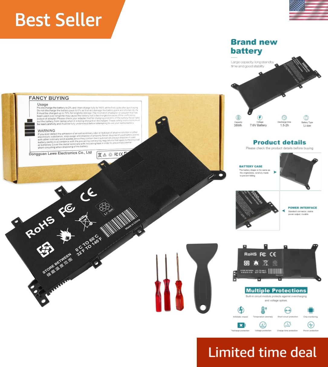 C21N1347 Laptop Battery Replacement for Asus X555 X555L X555LA X555LD X555LN ...