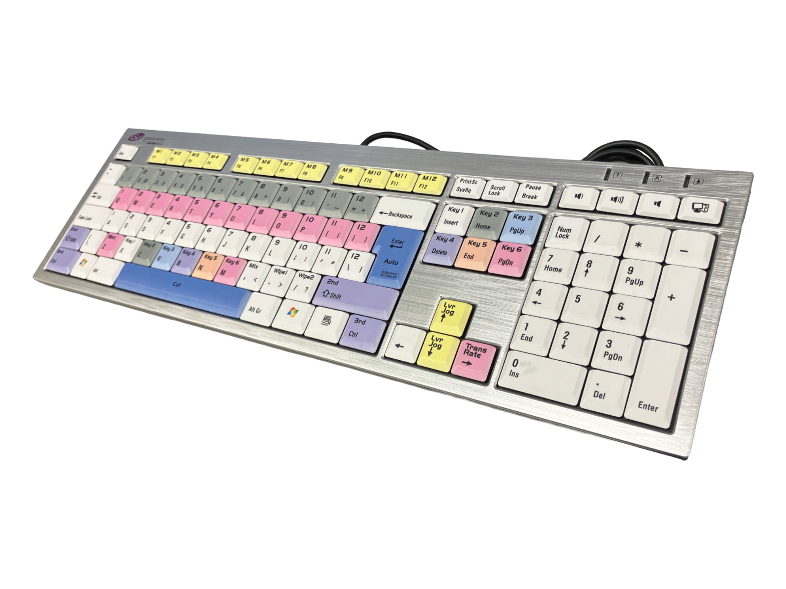 Logic Keyboard LXH-JME7596H Grass Valley Multimedia Keyboard