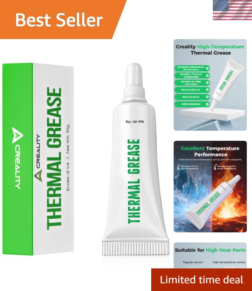 3D Printer Thermal Grease, 350°C High-Temperature Resistant Paste, Excellent ...