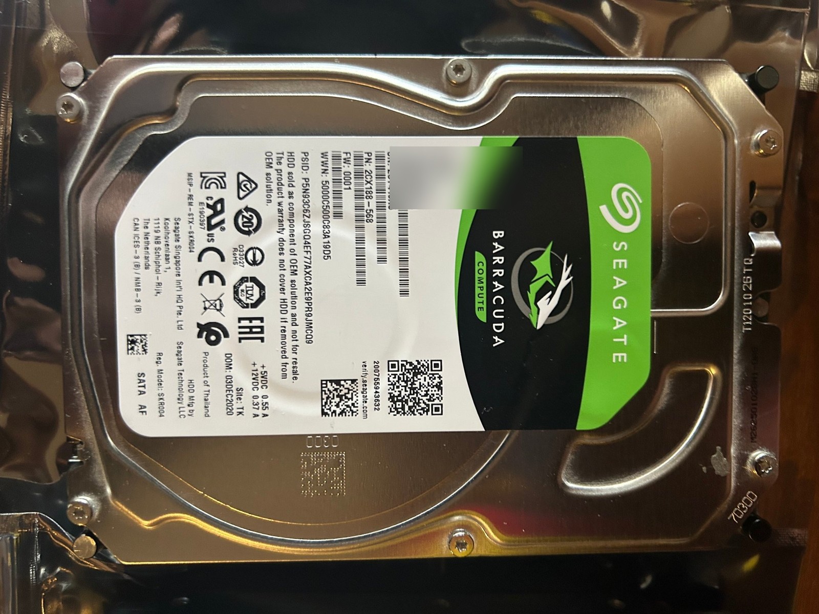 Seagate BarraCuda 8TB ST8000DM004 3.5" SATA HDD - Tested, Good Health