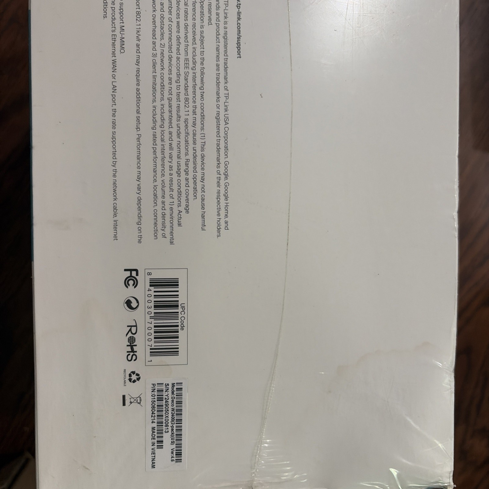 TP-LINK Deco W2400 2 Port 100 Mbps Wireless Router