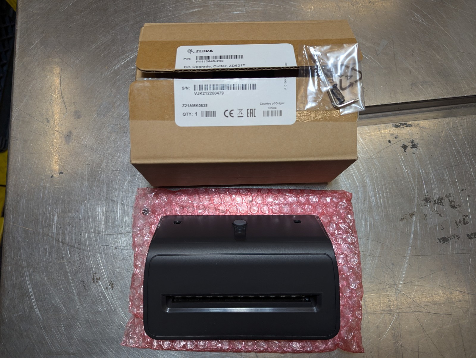 (SINGLE) Zebra P1112640-232 ZD621T Cutter Upgrade Kit (Automatic Label Cutter)