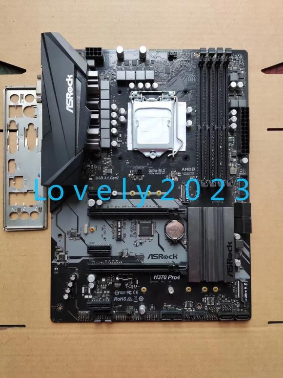1pc used ASROCK h370 pro4 board 