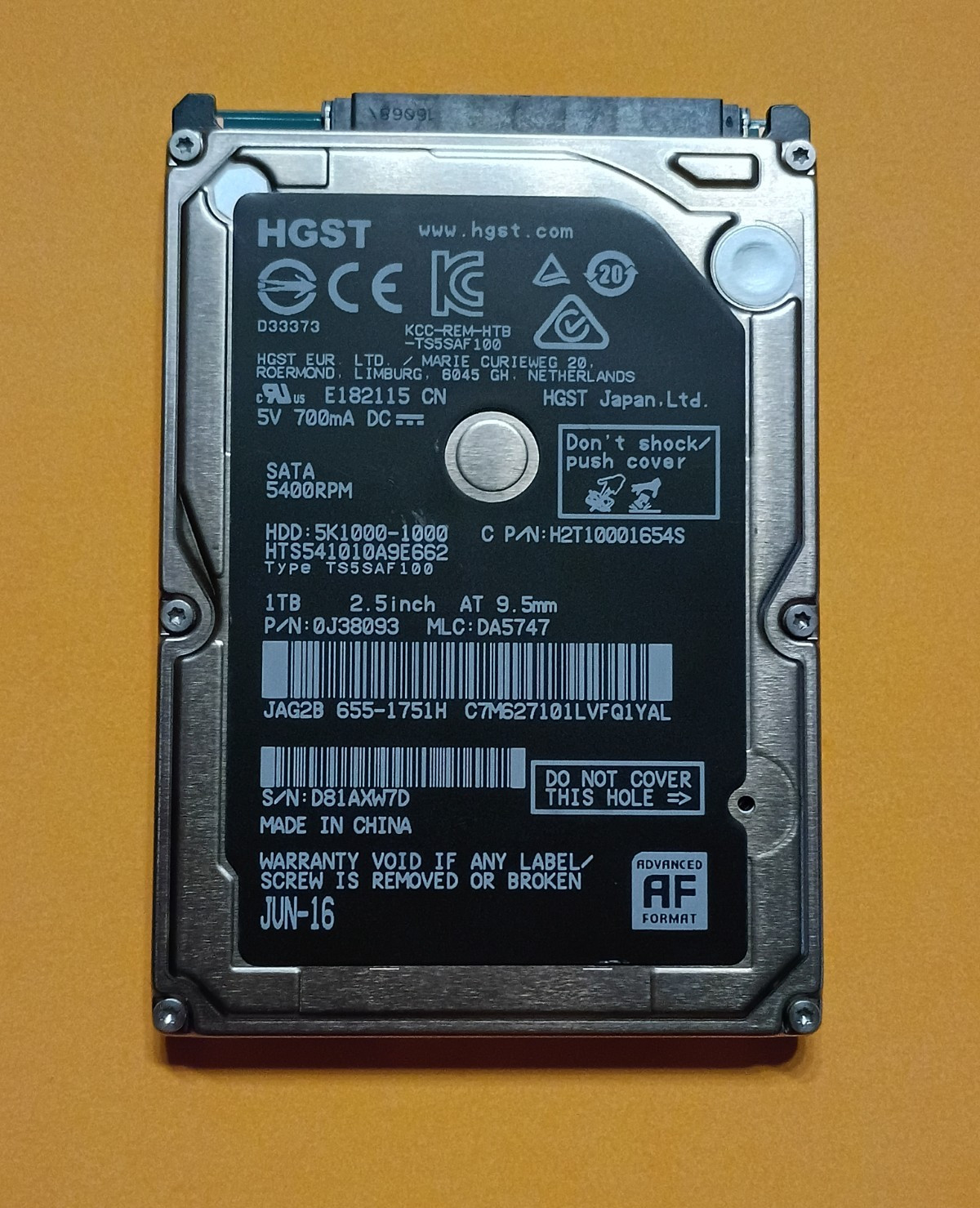 2010 MacBook Pro 1TB (1000GB) 2.5" Hard Drive | High Sierra 10.13 | A1278 A1286