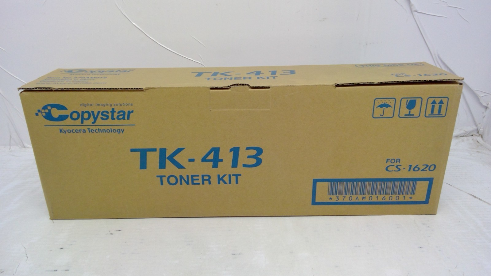 Genuine Copystar TK-413 Black Toner Kit 370AM016001 for CS1620, CS1635, CS1650