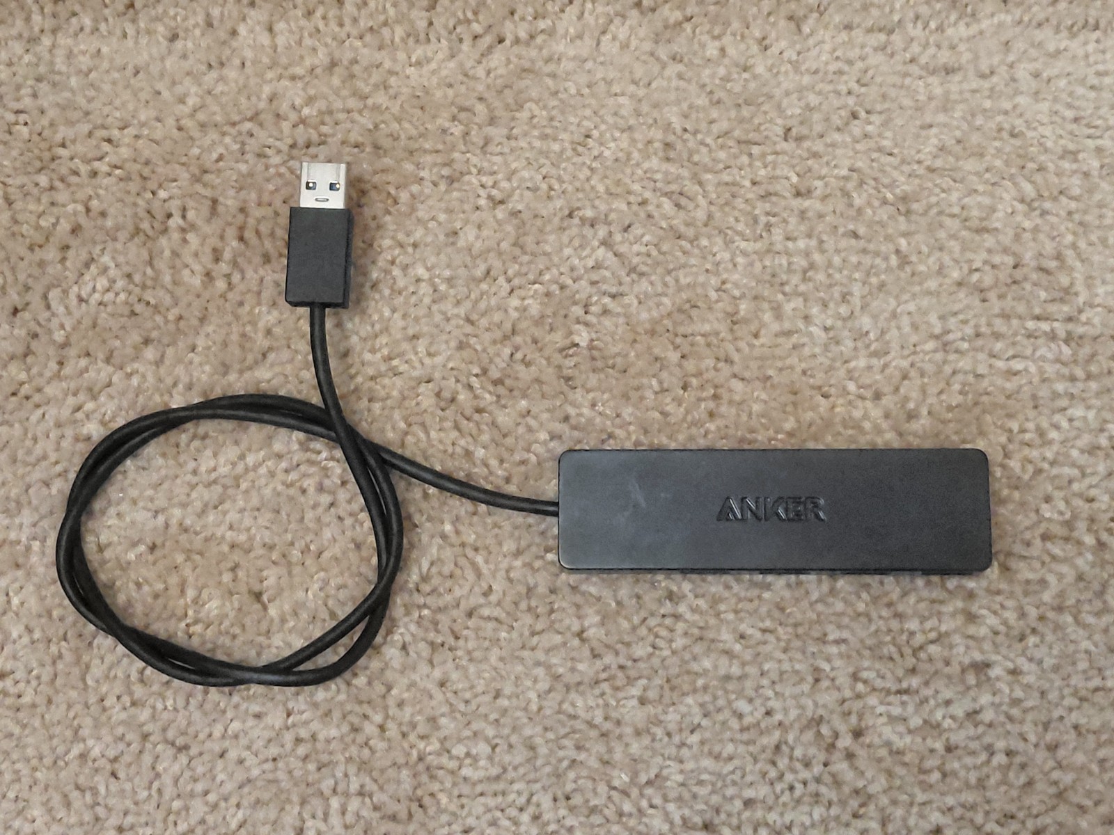 Anker A7516 4-Port Ultra Slim USB 3.0 USB-A Data Hub w/ 2Ft Attached Cable