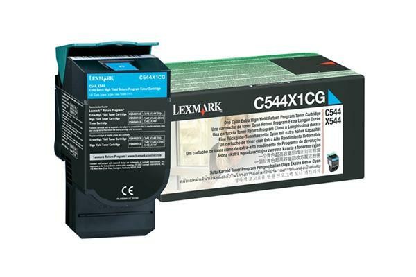 Lexmark C544X1CG Cyan Toner Cartridge C544 C546 X548 - Sealed Box Genuine