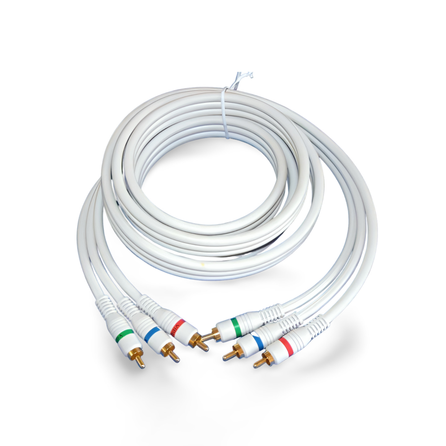 6ft HDTV Component Video Digital TV Triple RCA Shielded 3 - White