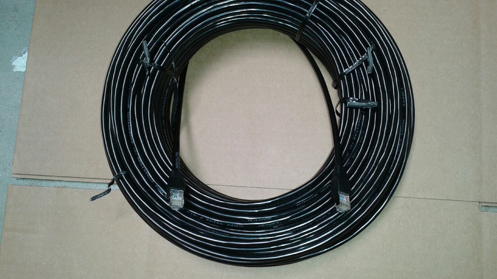 300 ft CAT5e SHIELDED Outdoor Indoor Ethernet Cable UV Direct bury RJ45 Cable 