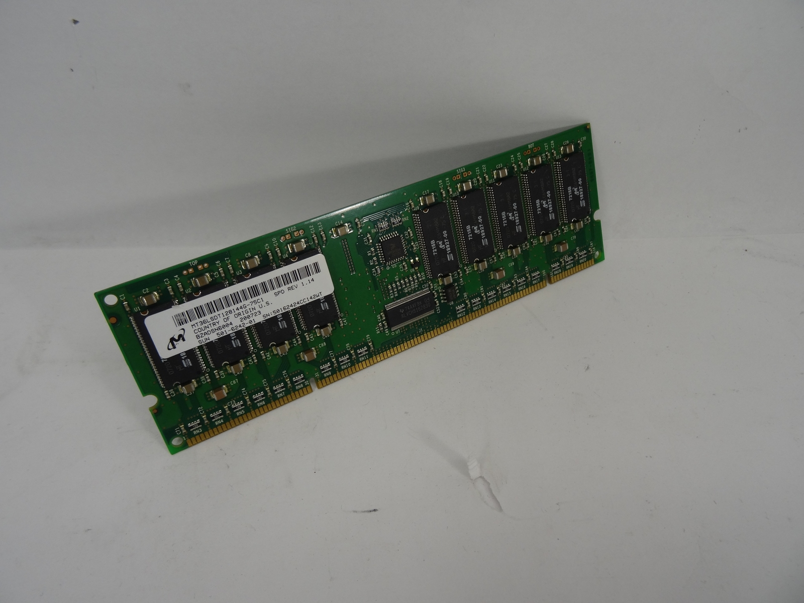 SUN 501-6242-01 MICRON MT36LSDT128144G-75C1 2GB SERVER RAM MEMORY