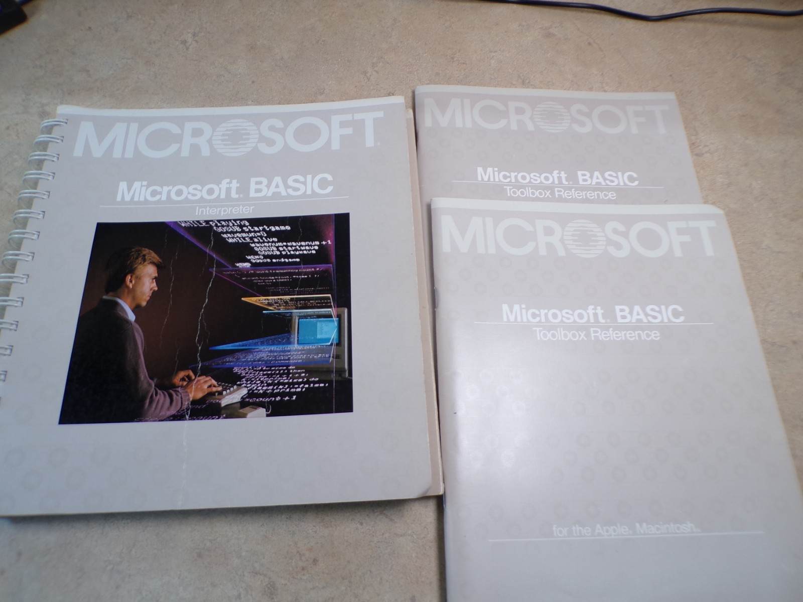 Vintage Microsoft Basic Manuals and reference books Lot of 3 softcover