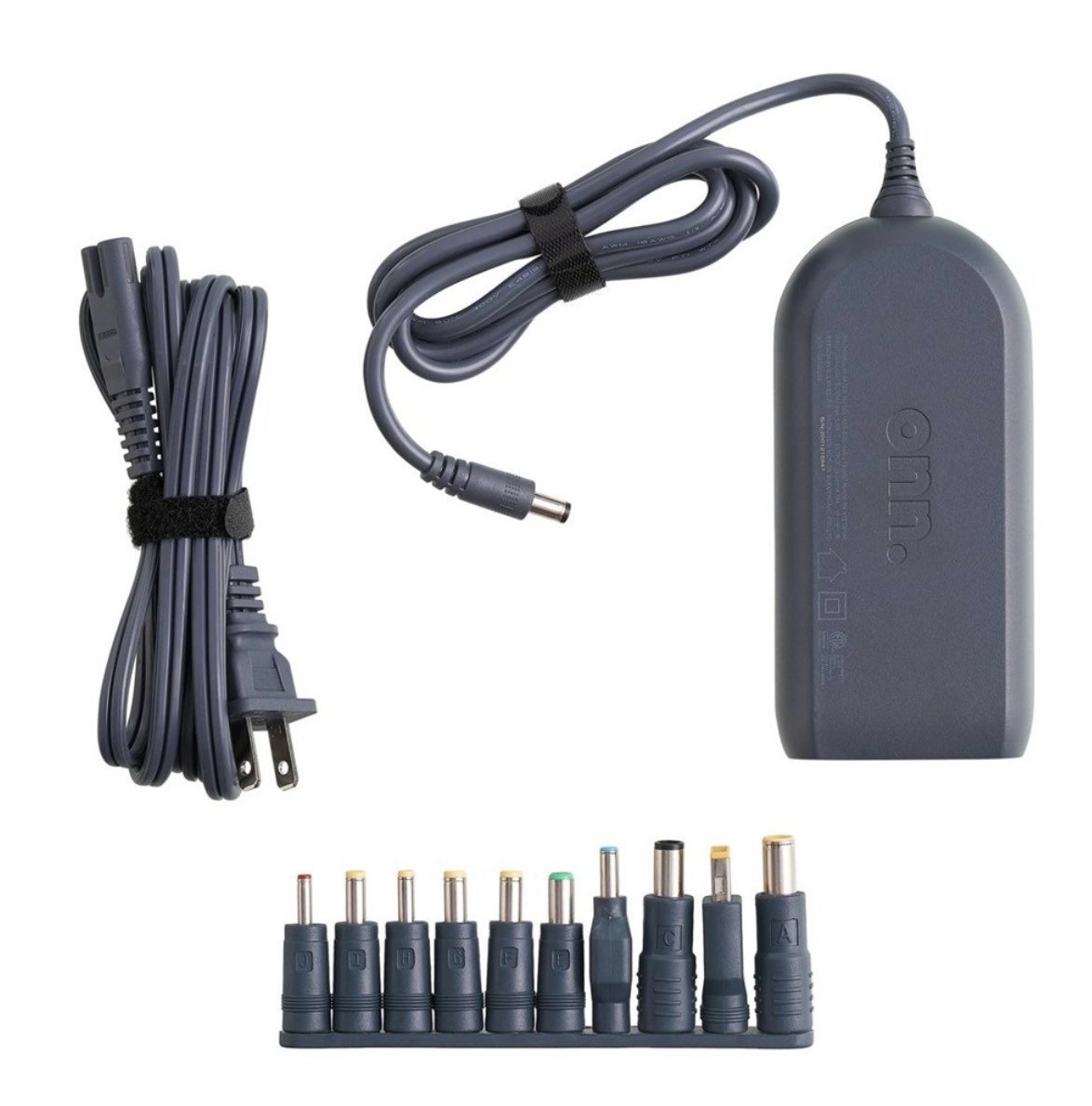 onn. 90W Universal Laptop Charger 9 Tips for HP Dell Lenovo AC Adapter