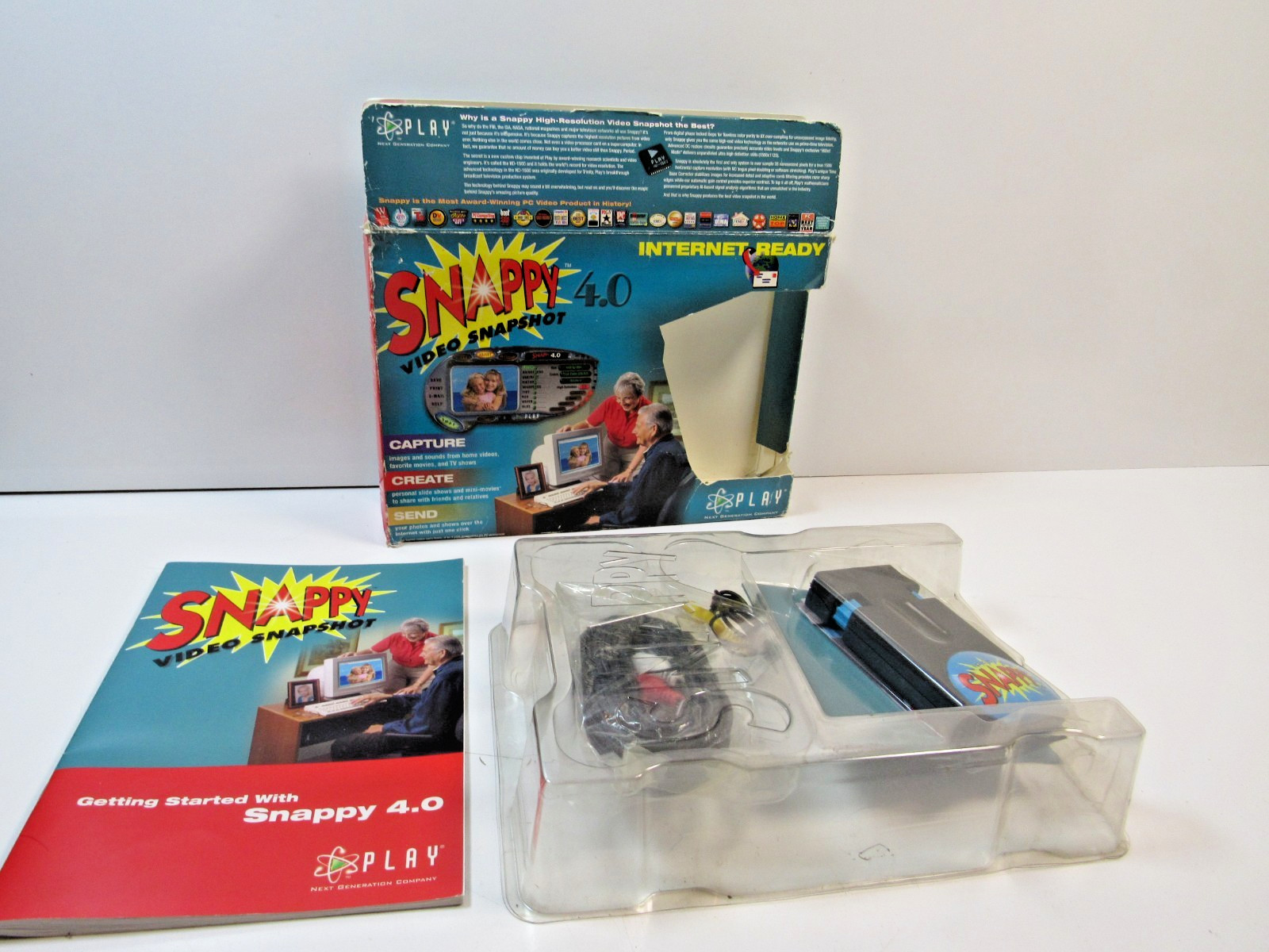Snappy 4.0 Video Snapshot Capture Device PC Windows 95/98 Vintage Open Box #P59