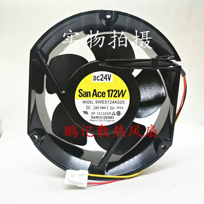 1PCS  Sanyo 9WE5724K505 17251 DC 24V 1.3A Waterproof Fan