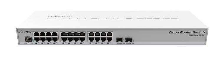 MikroTik CRS326-24G-2S+RM 24-Port Gigabit Cloud Router Switch 2x SFP+ - Tested