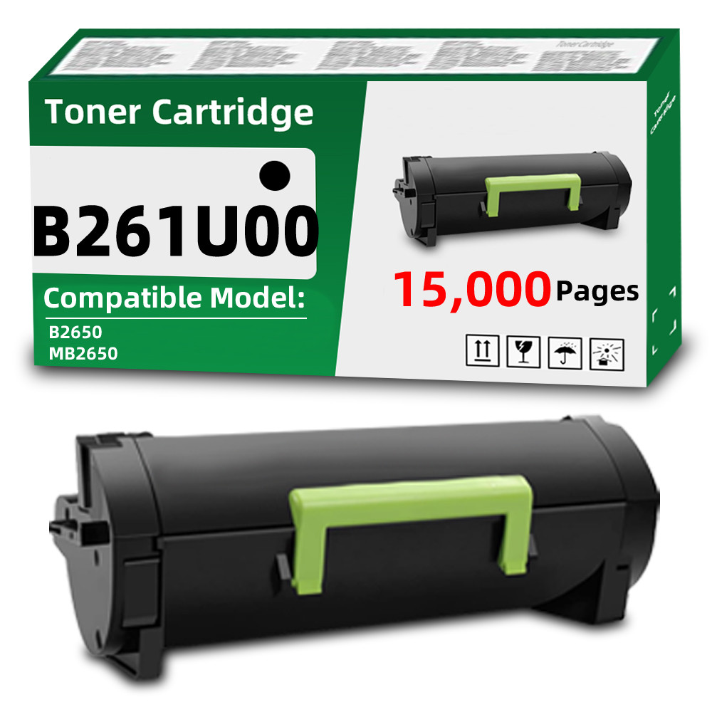 B261U00 B251X00 Toner Cartridge Compatible Only for Lexmark B2650 MB2650 Printer