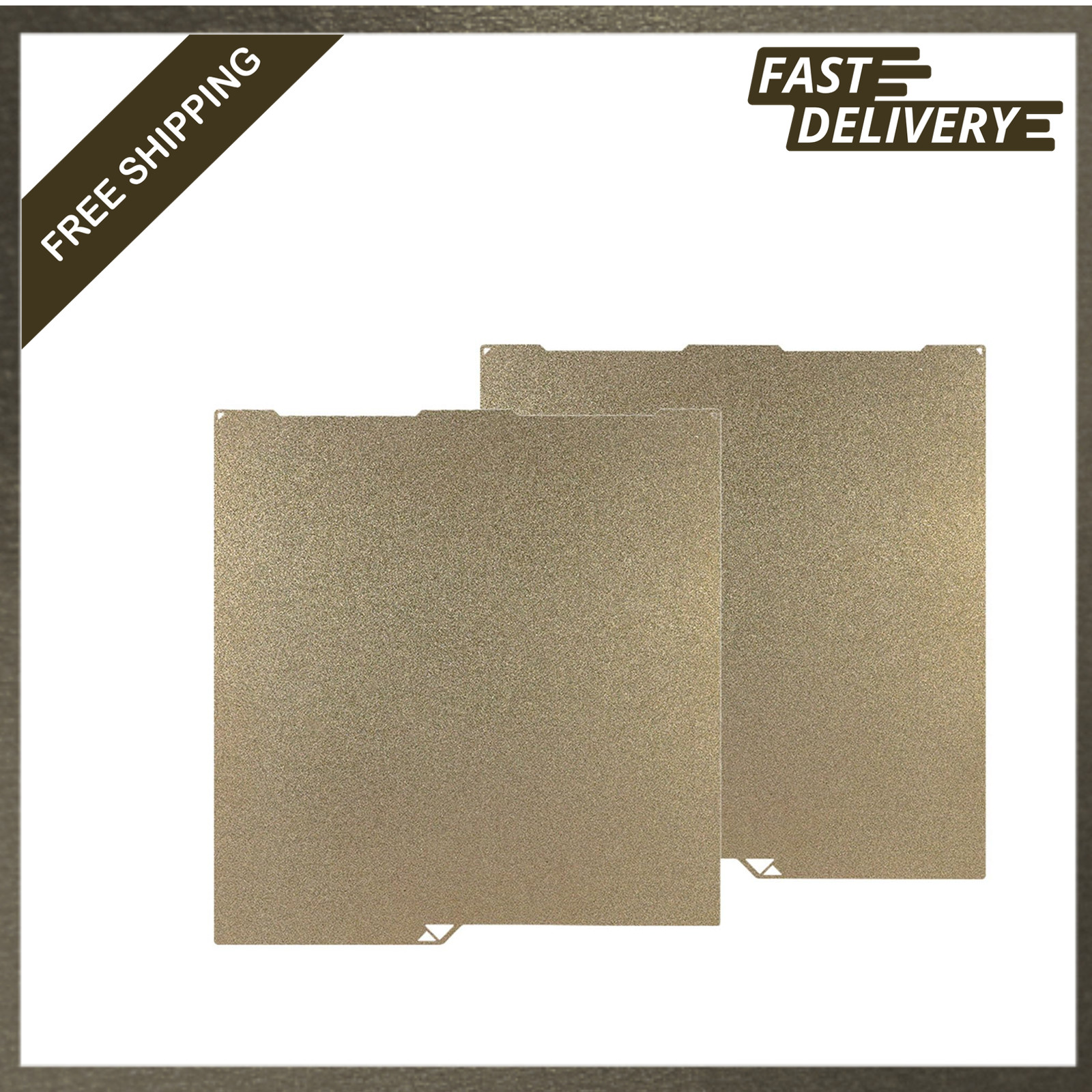 256x268mm PEI Sheet for 3D Printer, Dual Sided Textured Bed Plate for Resin and