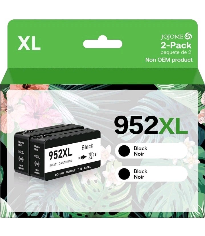 JOJOME 952XL Latest Upgrade Black Compatible Ink Cartridges Replacement for 952