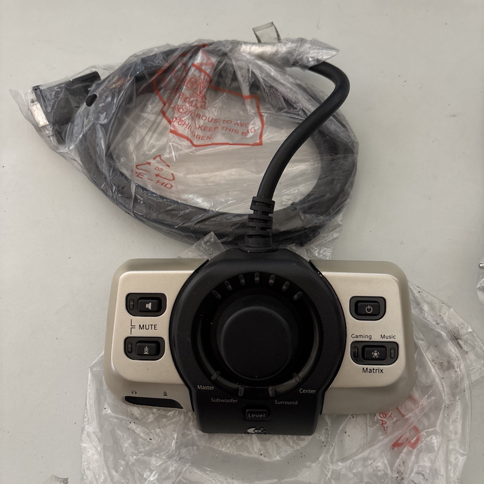 Logitech Z-5500 Control Pod Volume Controller  and speaker 