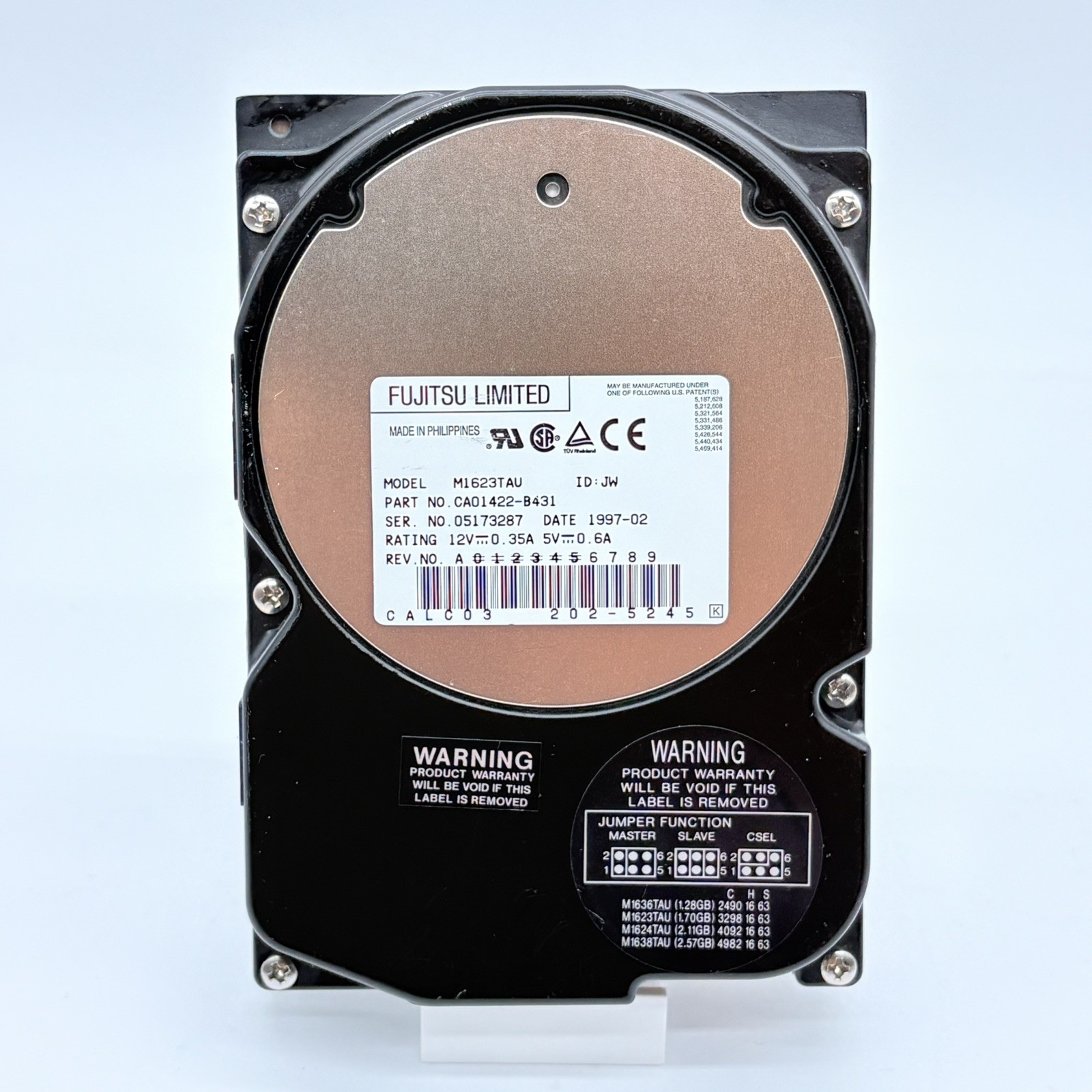 Fujitsu 1.7 GB IDE/PATA - 3.5" Desktop Hard Drive - M1623TAU - Tested Ubuntu