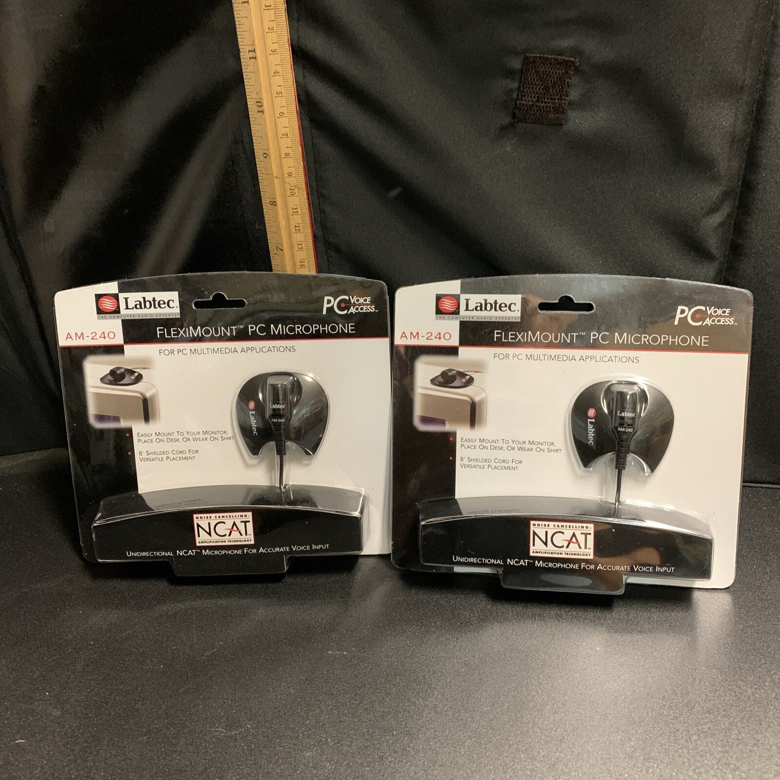 Labtec AM-240 Cable Consumer Microphone Fleximount PC Microphone Brand New (2)