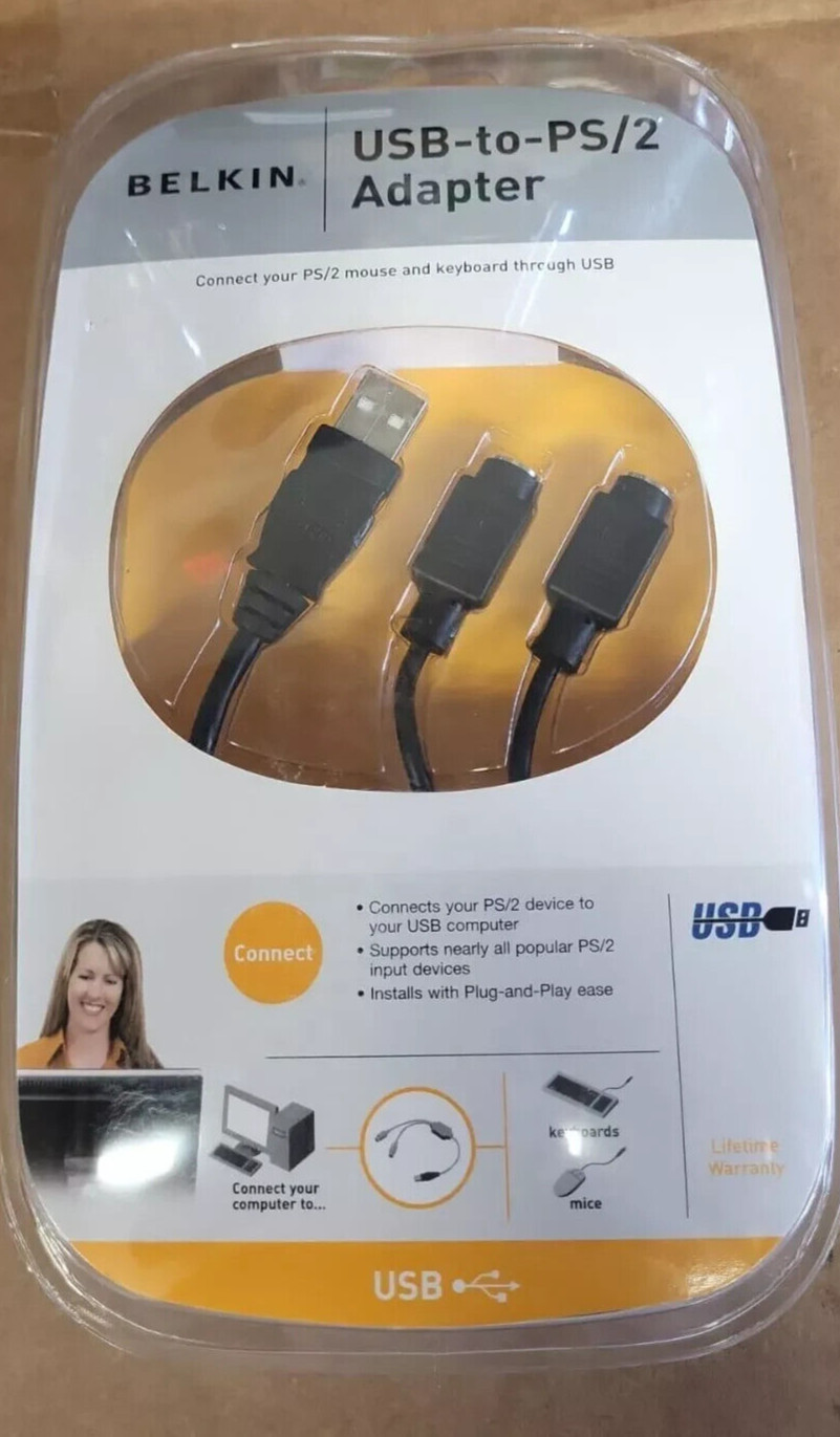 Belkin USB to PS2 Adapter USB A SOK/2XMINIDIN6