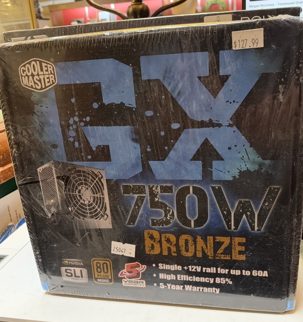 Cooler Master GX 750W ATX Power Supply 80 Plus Bronze Working FREE P&P